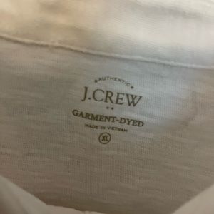 J Crew Garment Dyed Cotton Polo Shirt